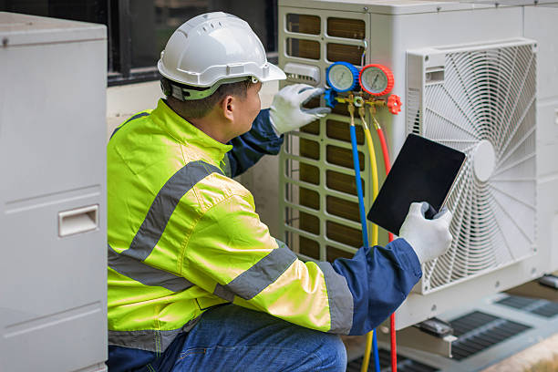 Professional Hvac Maintenance technician working in Oakville, CT